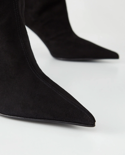 Czarne zamszowe kozaki Bella 80 - Image #4