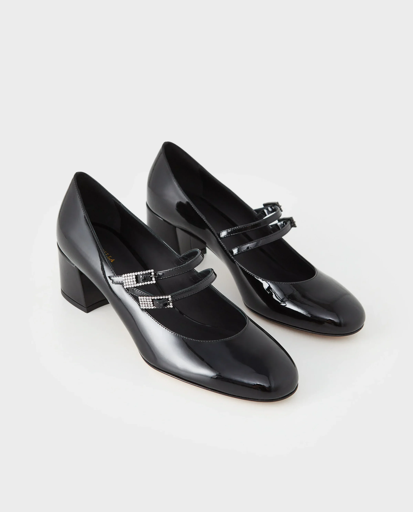 Czarne czółenka Mary Jane Danielle 50 - Image #2