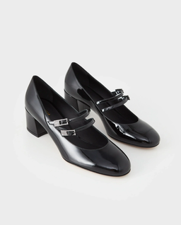 Czarne czółenka Mary Jane Danielle 50 - Image #2