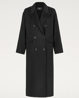 Długi dwurzędowy płaszcz z wełny Joel - Image #6