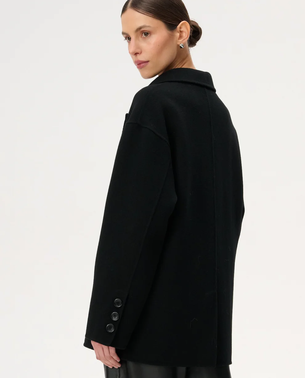 Dwurzędowy wełniany płaszcz Joel - Image #1