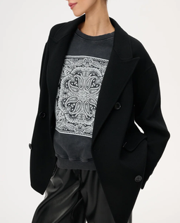 Dwurzędowy wełniany płaszcz Joel - Image #6