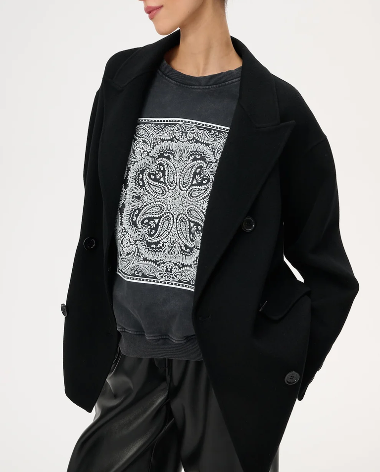 Dwurzędowy wełniany płaszcz Joel - Image #6