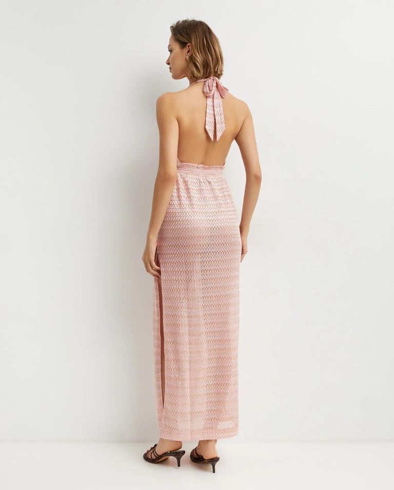 Jasnoróżowa sukienka maxi Mariah - Image #3