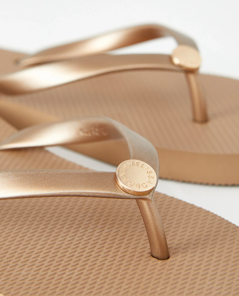 Brązowe japonki z logo - Image #4