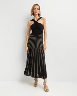 Czarna sukienka midi Rebellion - Image #0