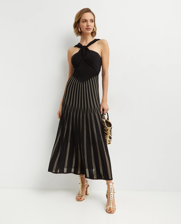 Czarna sukienka midi Rebellion - Image #2