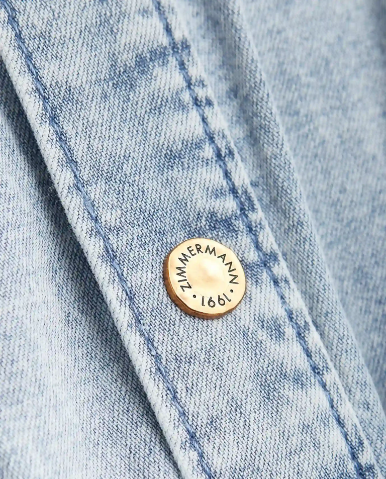 Jeansowa mini sukienka Rebellion - Image #4