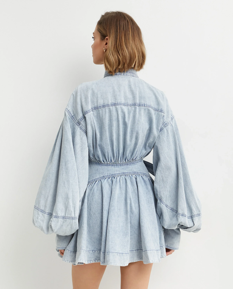 Jeansowa mini sukienka Rebellion - Image #3