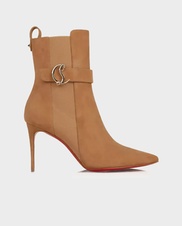 Beżowe botki na szpilce 85 - Image #0