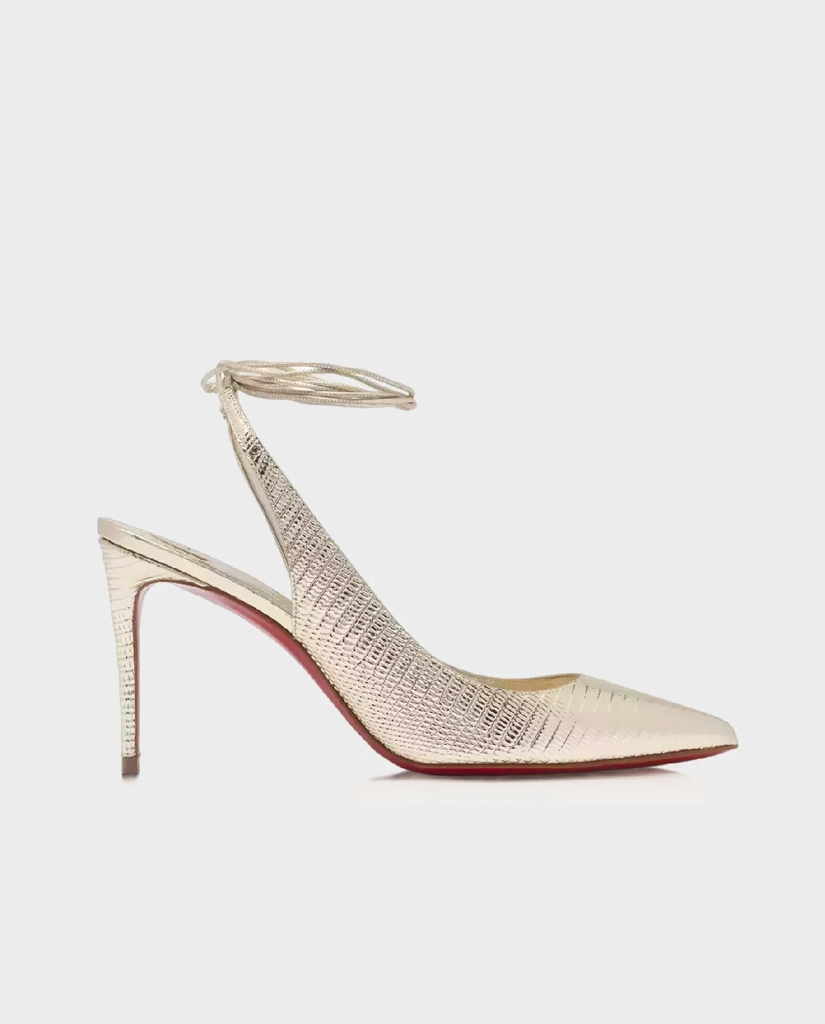 Złote szpilki Kate z wiązaniem 85 - Image #0