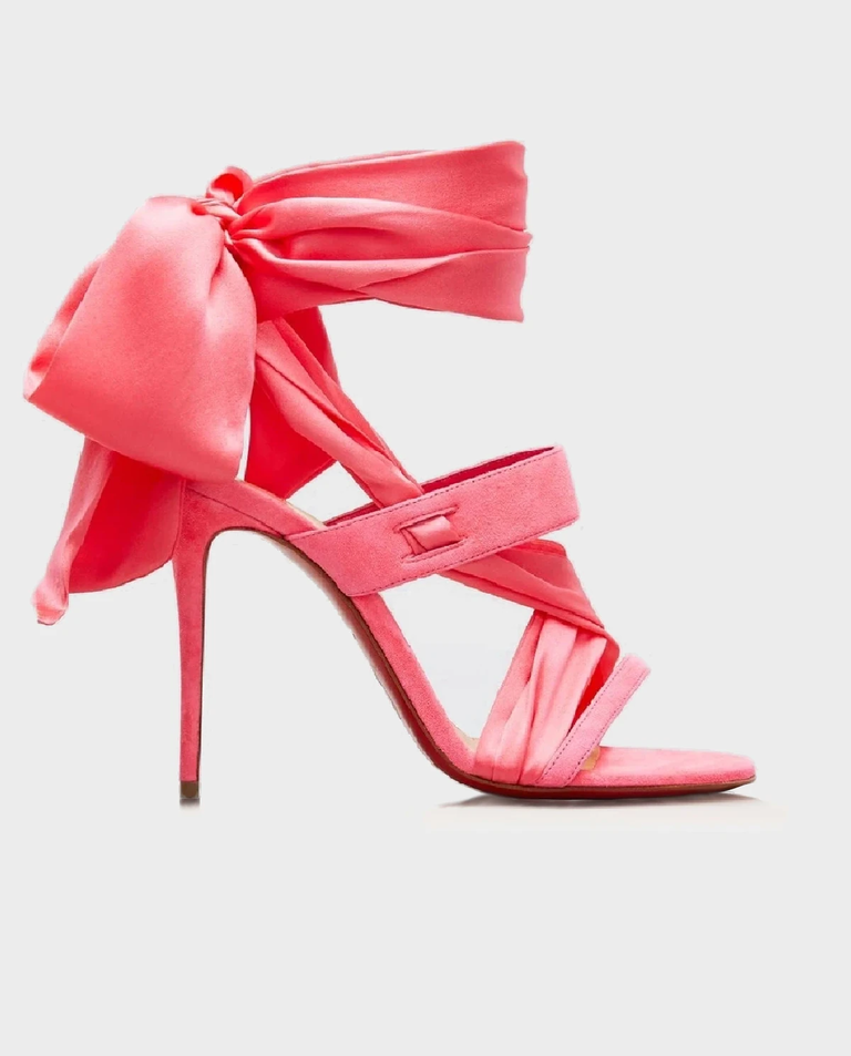 Różowe sandały Foulard Cheville 100