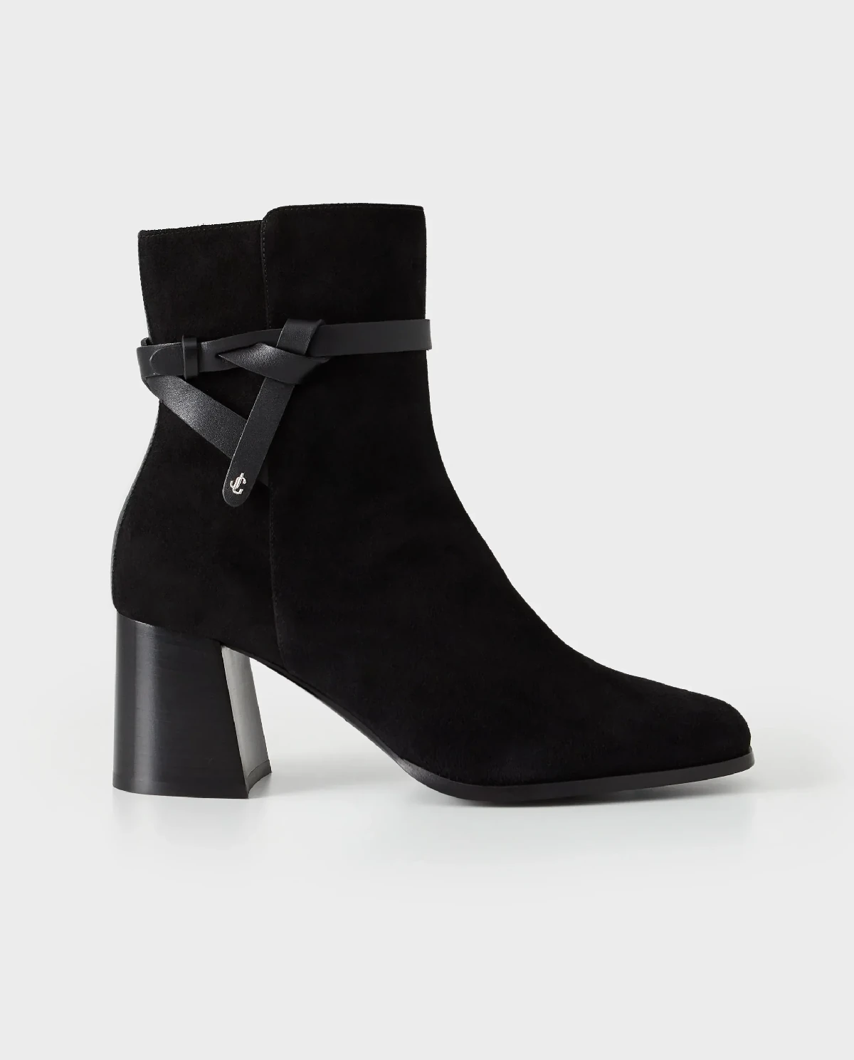 Zamszowe czarne botki Lawton 65 - Image #0