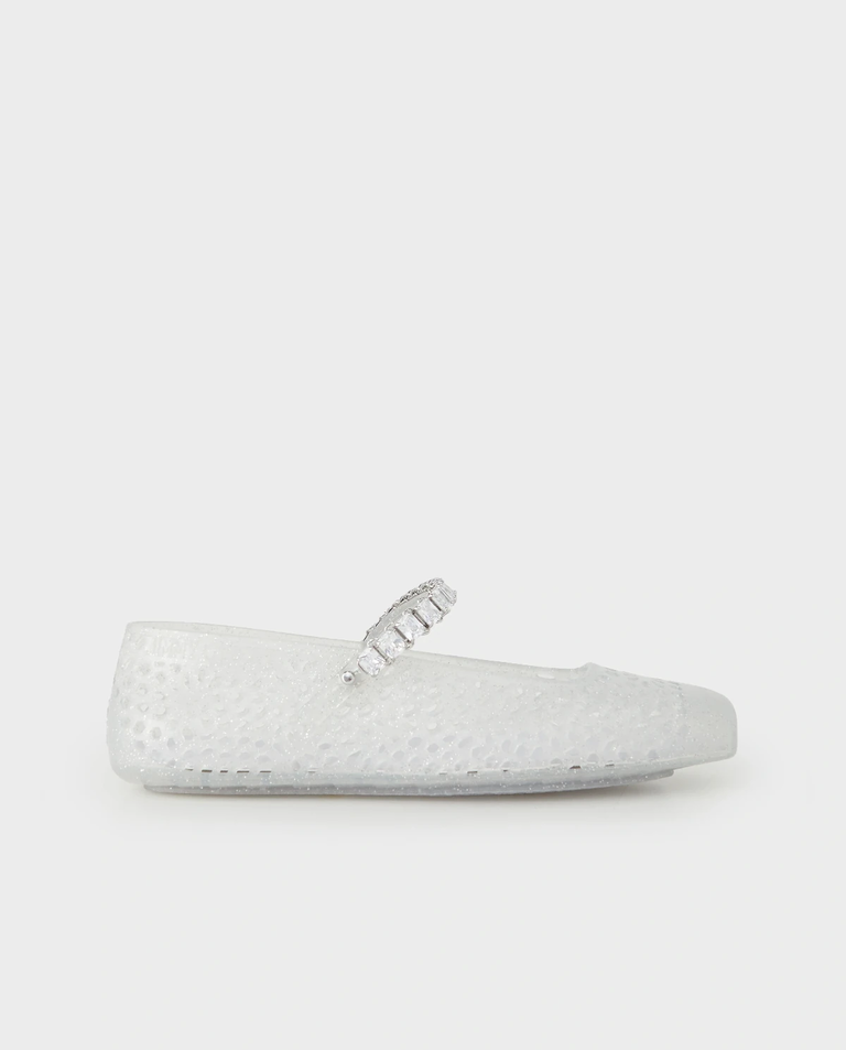 Przezroczyste baleriny z brokatem The Jelly