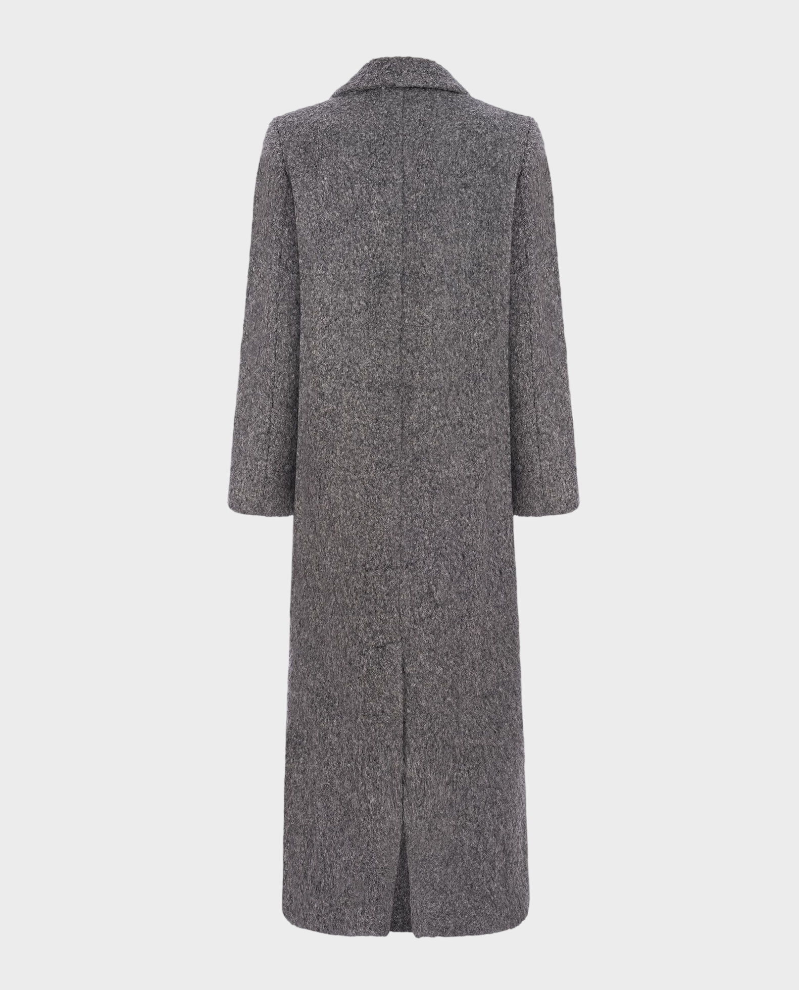 Szary płaszcz Adoration z wełny alpaki - Image #1