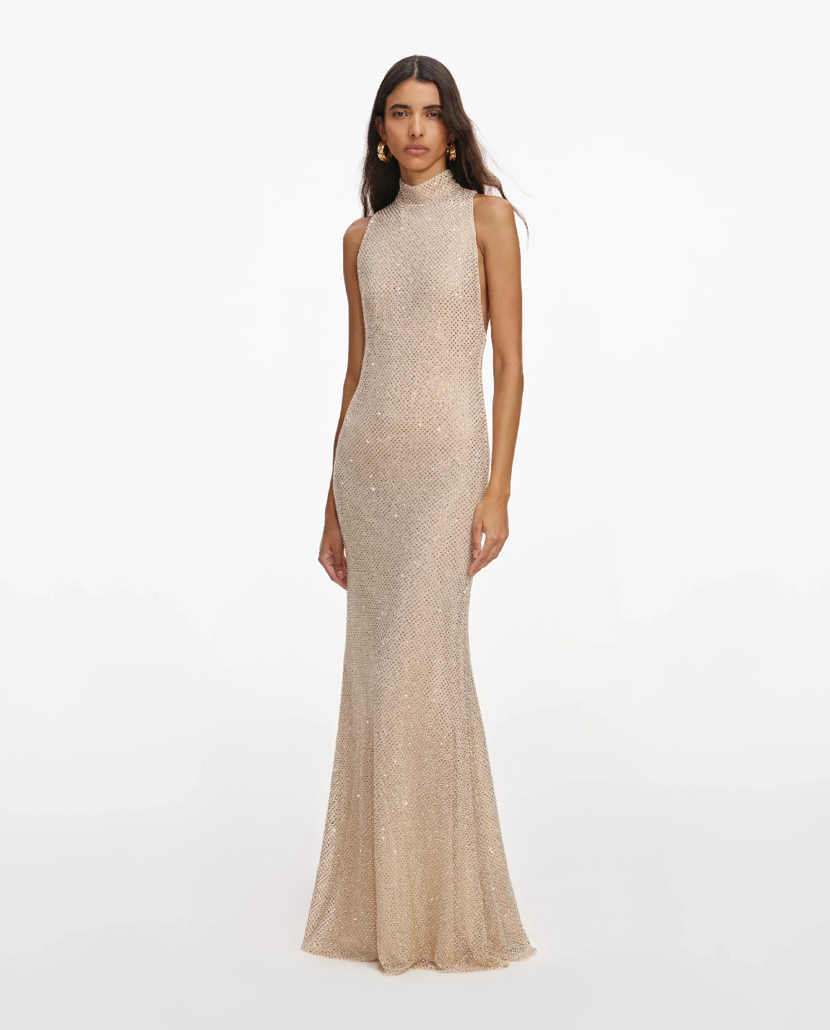 Sukienka maxi z kryształkami - Image #1