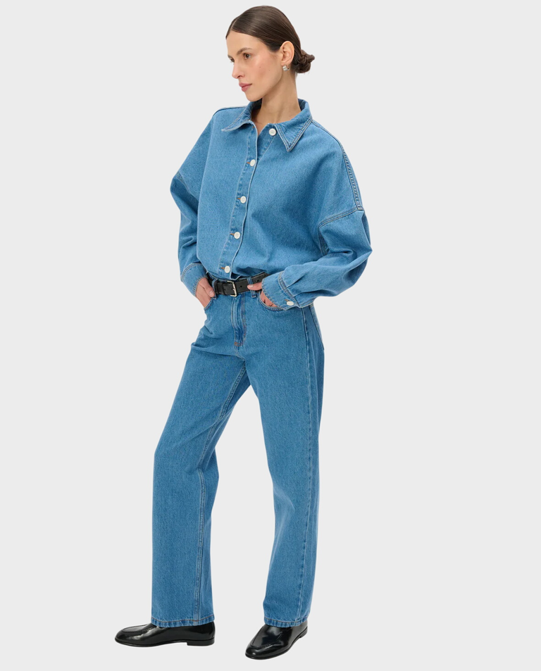 Jasnoniebieskie jeansy Moss - Image #2