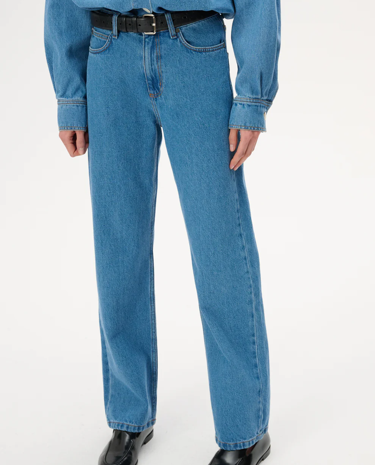 Jasnoniebieskie jeansy Moss - Image #3