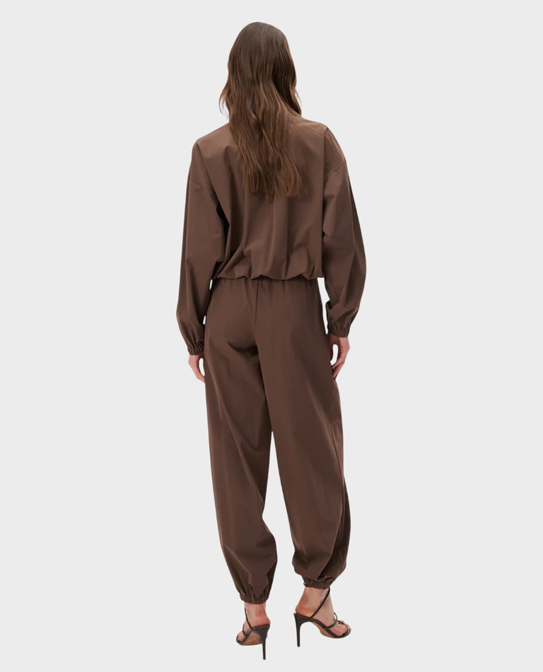 Brązowe spodnie o luźnym kroju Lenny - Image #2