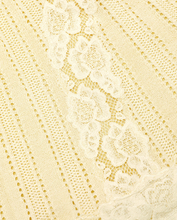 Żółta dzianinowa mini spódniczka - Image #3