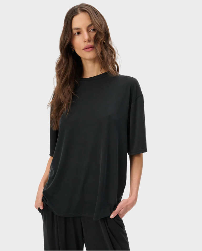 Czarny t-shirt Colin