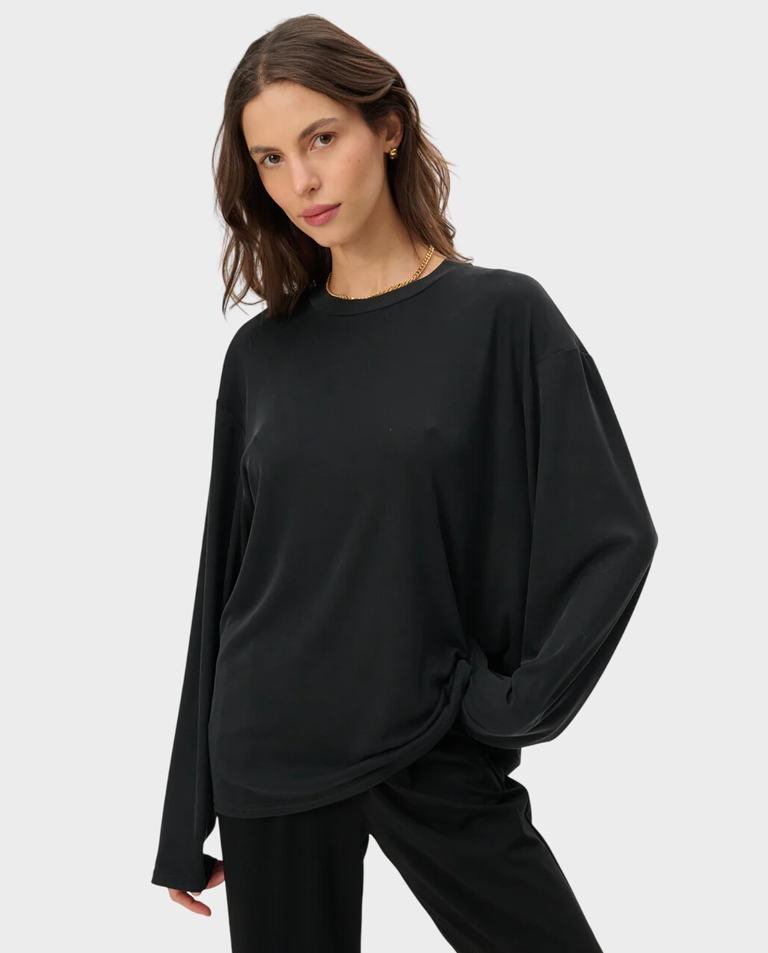 Czarny longsleeve Anthony