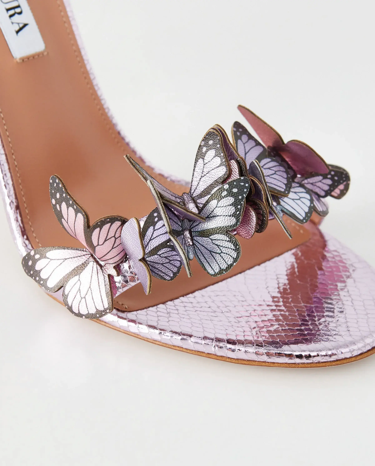 Sandały na szpilce z motylami Papillon 105 - Image #4