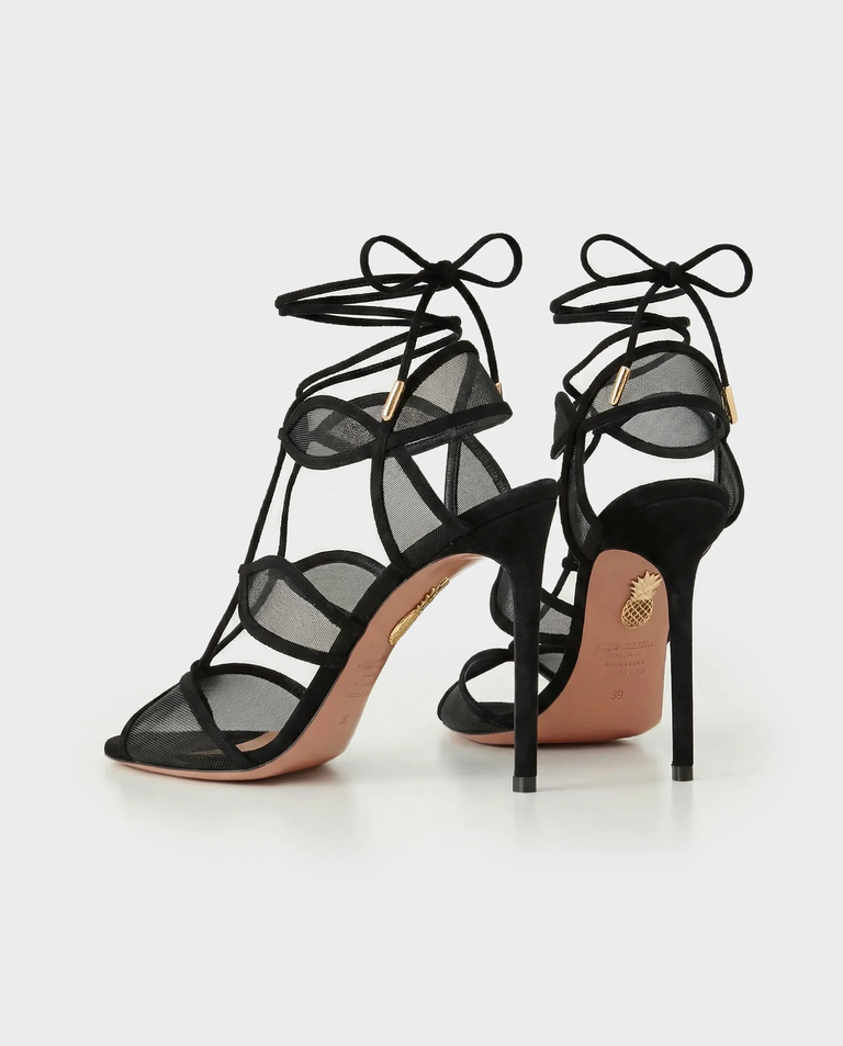 Czarne sandały na szpilce Fatal Attraction 105 - Image #3