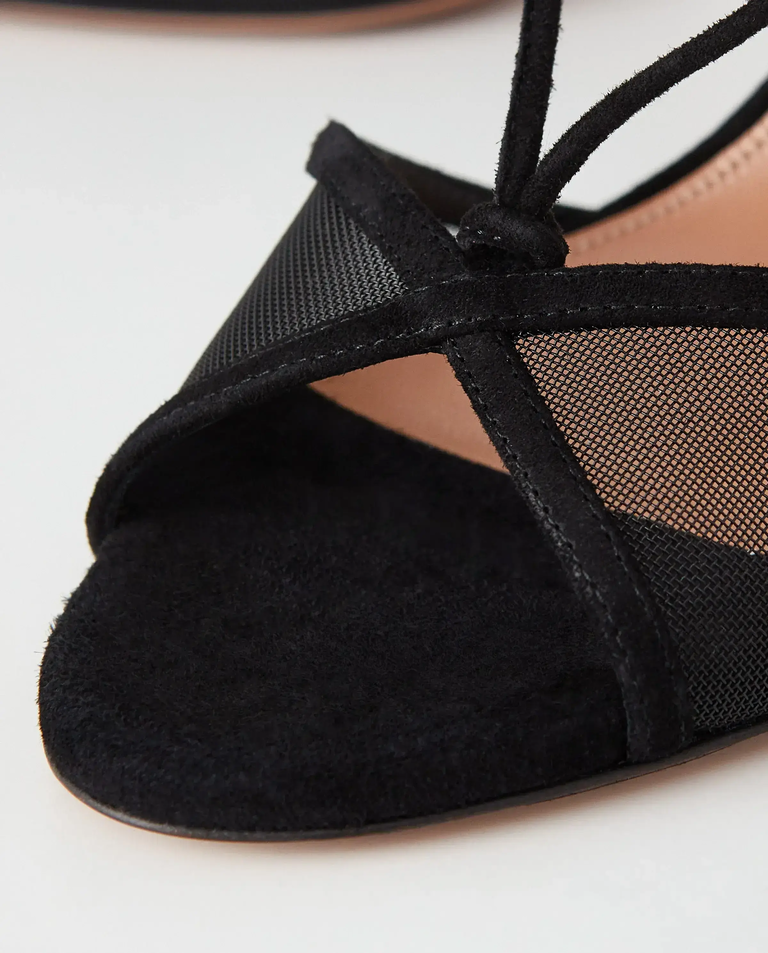 Czarne sandały na szpilce Fatal Attraction 105 - Image #4