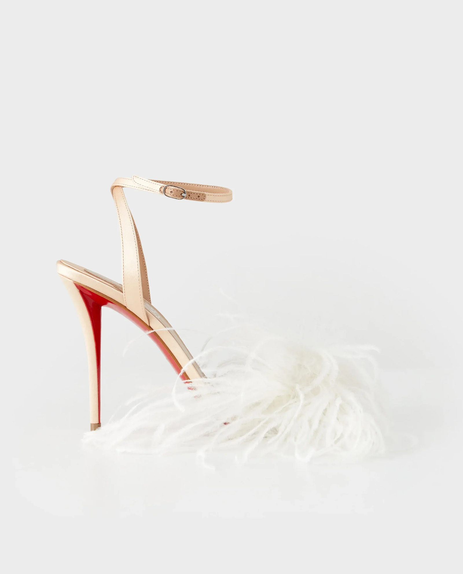 Beżowe sandały na szpilce Miss Z Poupi 100 - Image #0