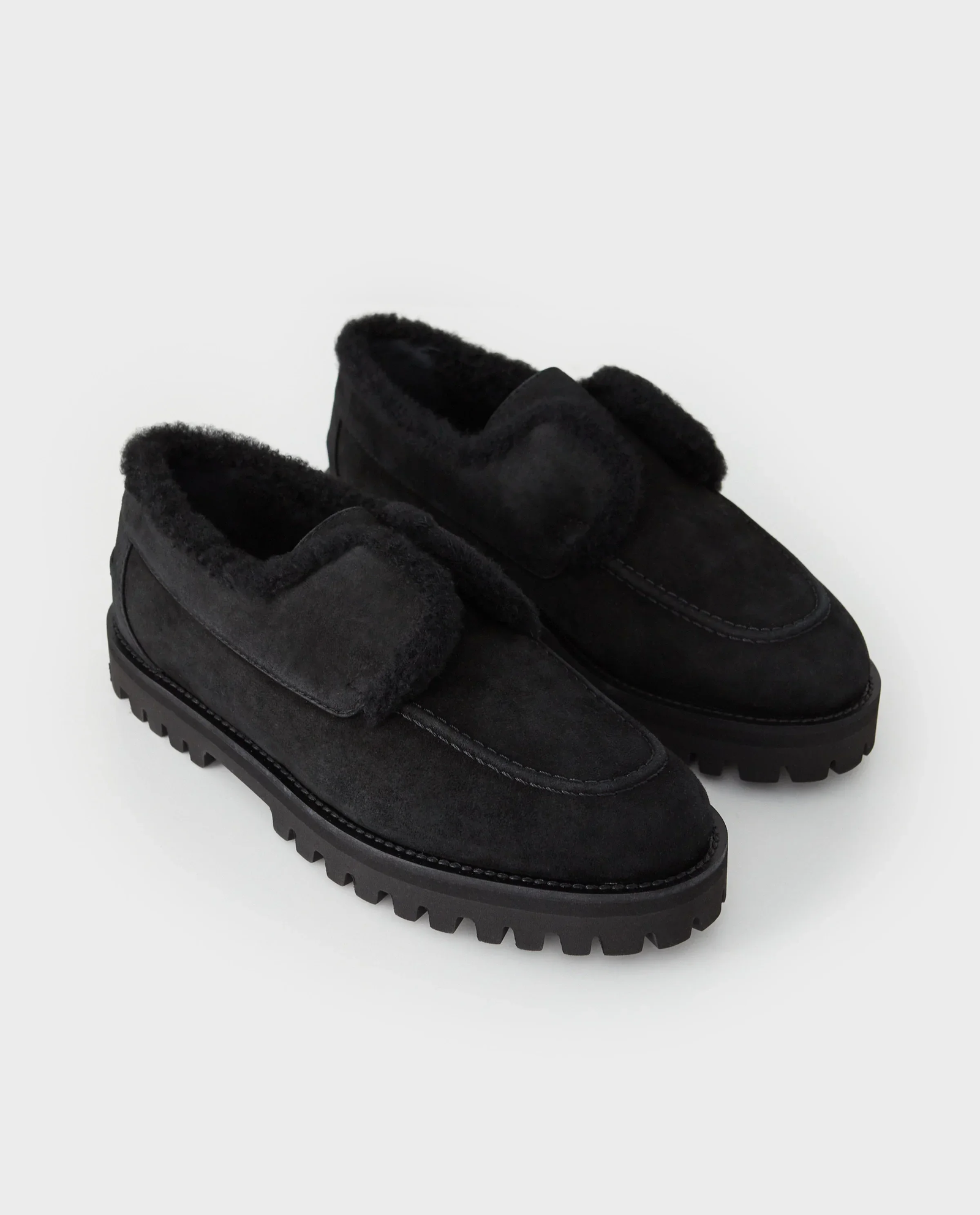 Czarne zamszowe mokasyny Yacht - Image #2