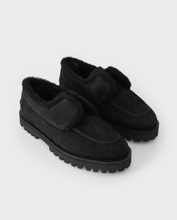 Czarne zamszowe mokasyny Yacht - Image #2