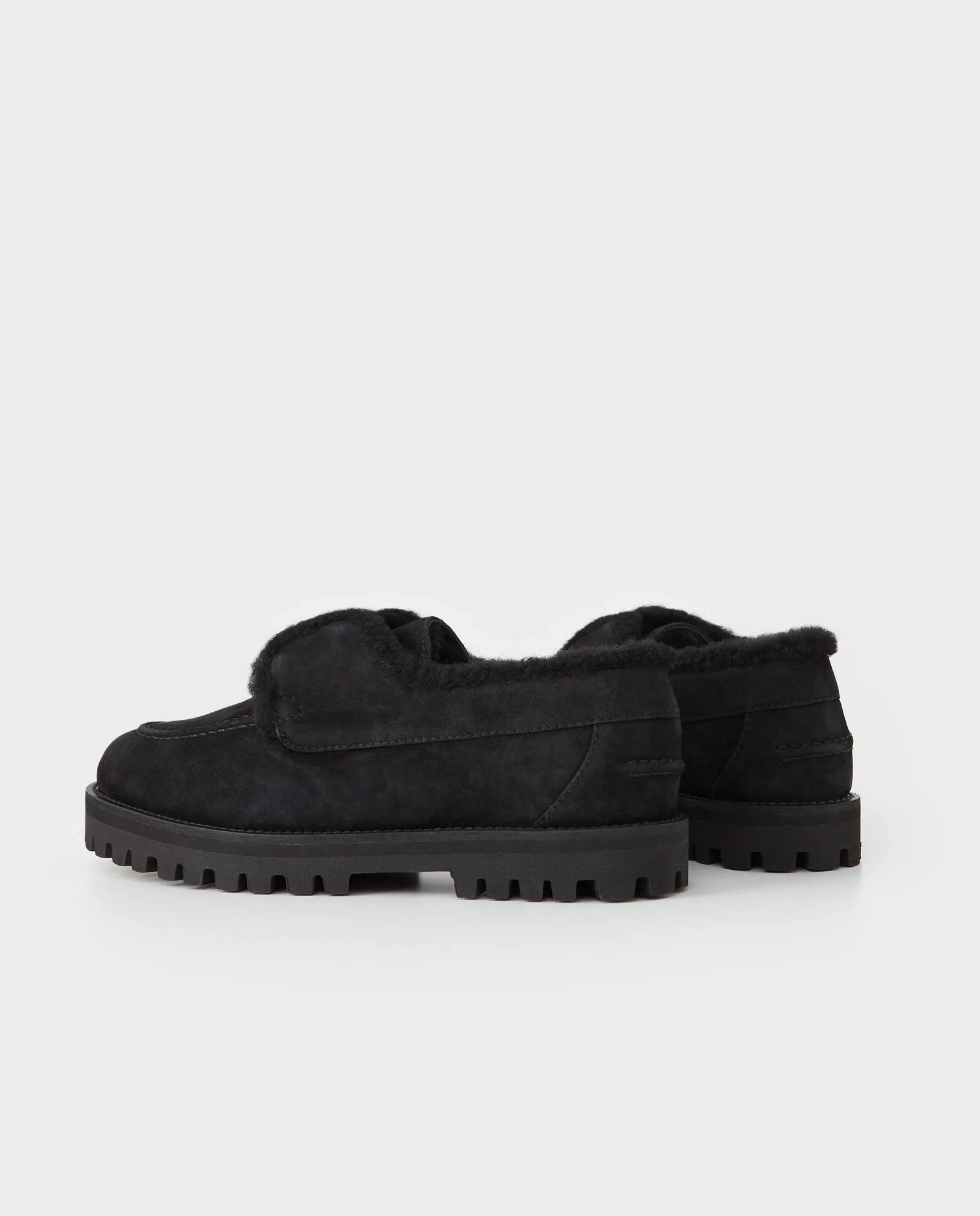 Czarne zamszowe mokasyny Yacht - Image #3