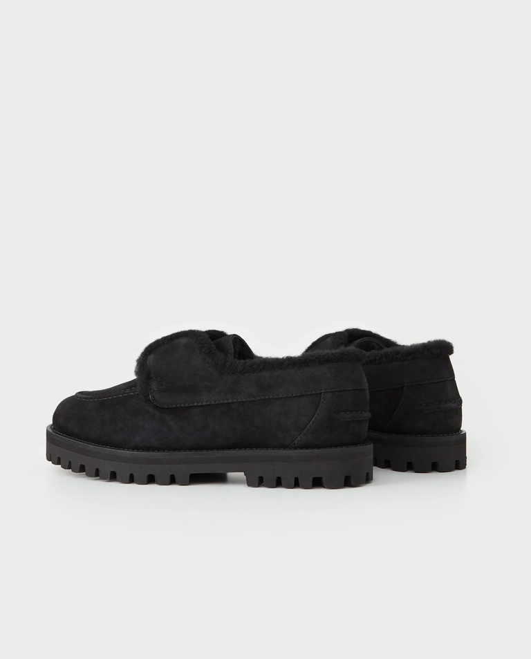 Czarne zamszowe mokasyny Yacht - Image #3