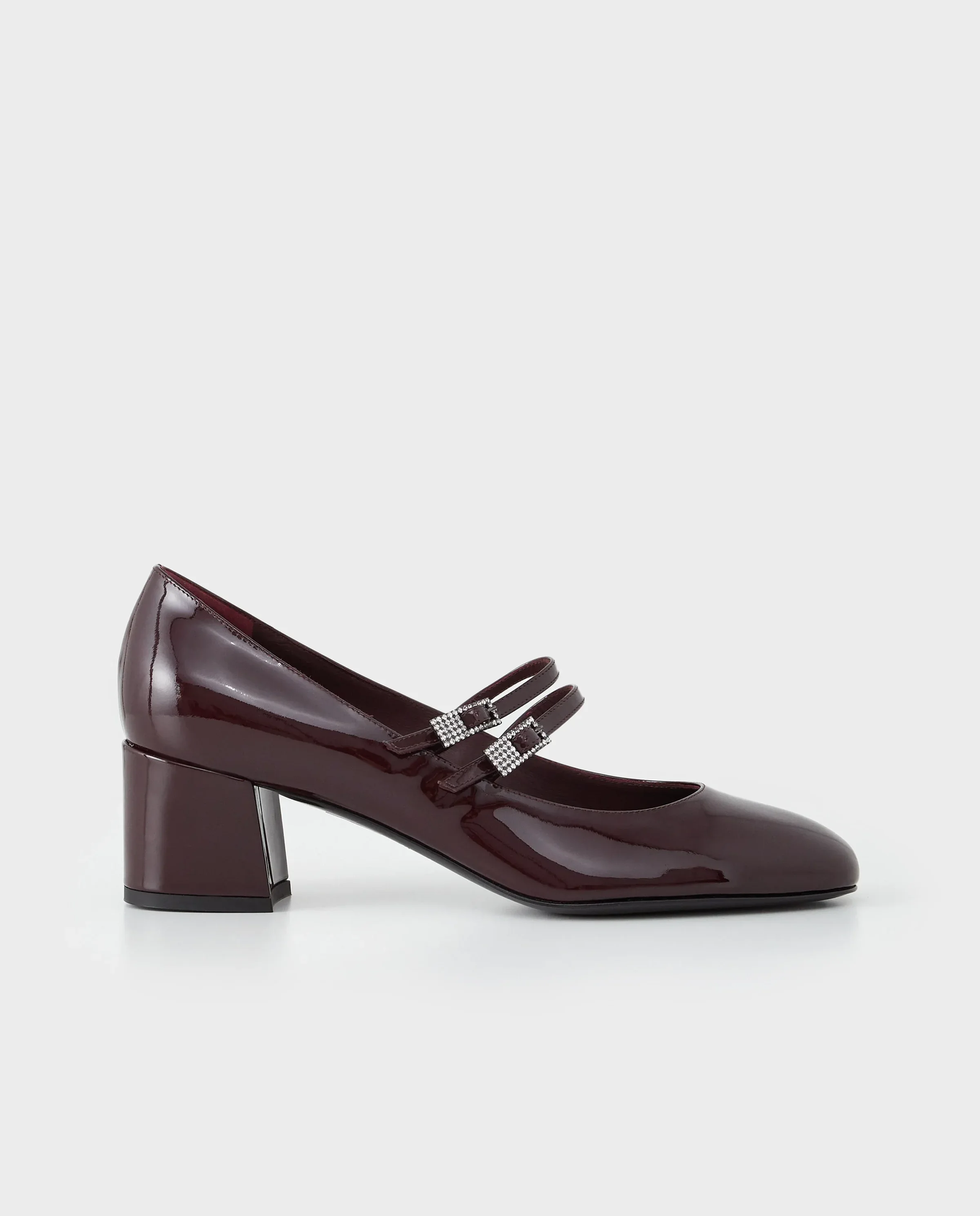 Bordowe czółenka Mary Jane Danielle 50 - Image #0