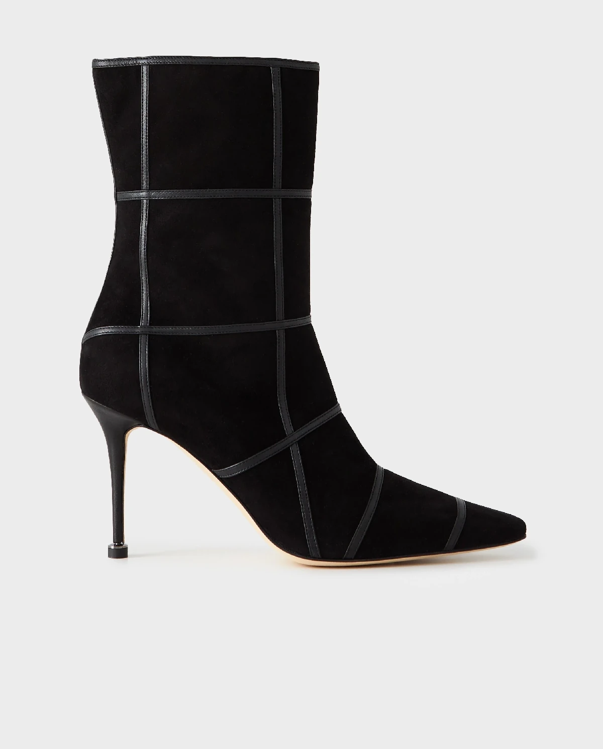 Czarne zamszowe botki Trulonapla 90 - Image #0