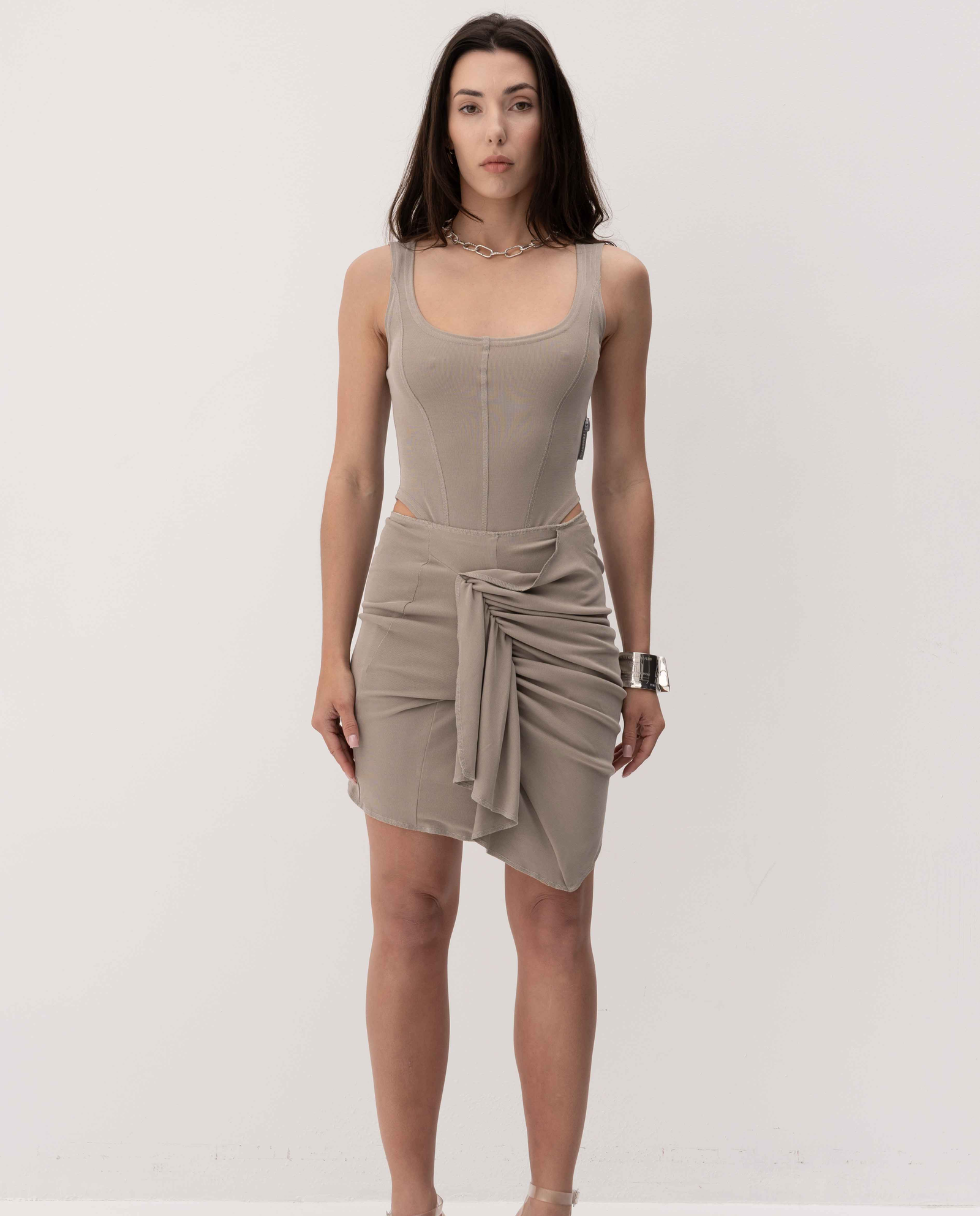 Szara sukienka Bow - Image #2