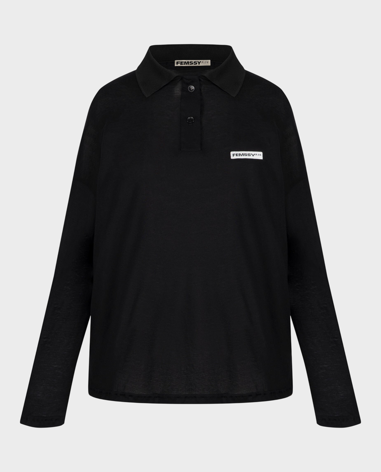 Czarny longsleeve Corta