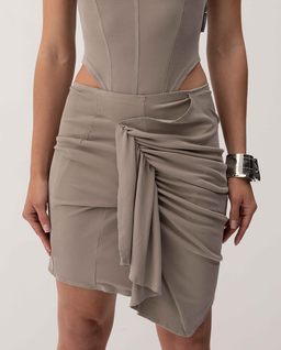 Szara sukienka Bow - Image #5