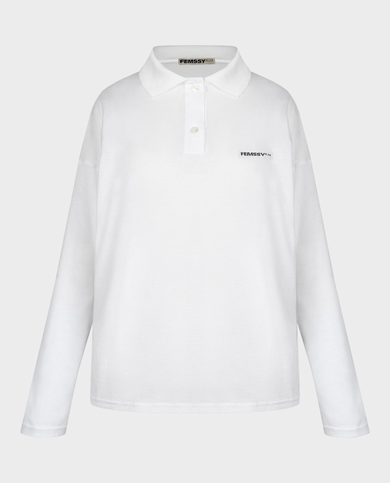 Biały longsleeve Corta