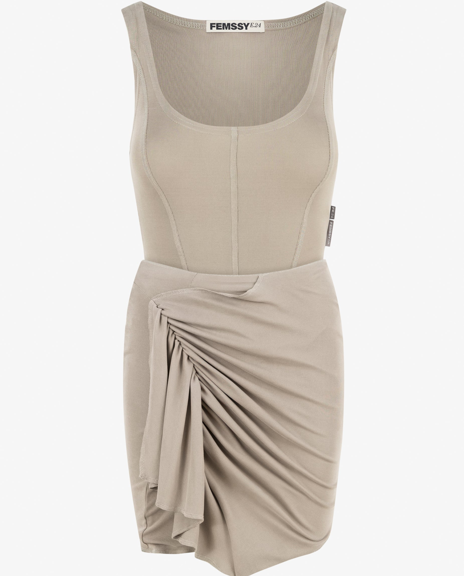 Szara sukienka Bow - Image #7