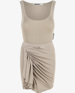 Szara sukienka Bow - Image #7