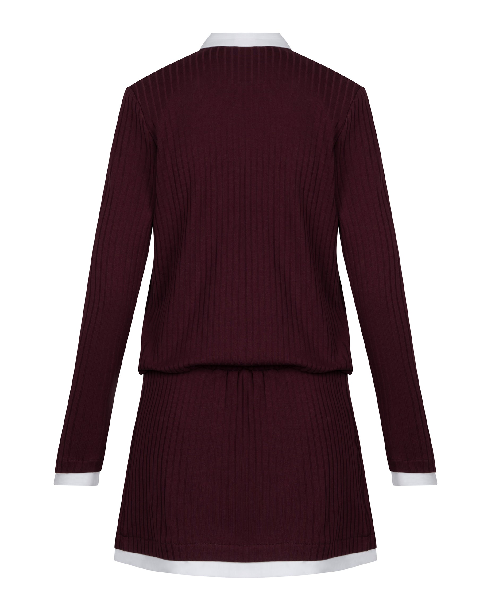 Bordowa sukienka Court - Image #4