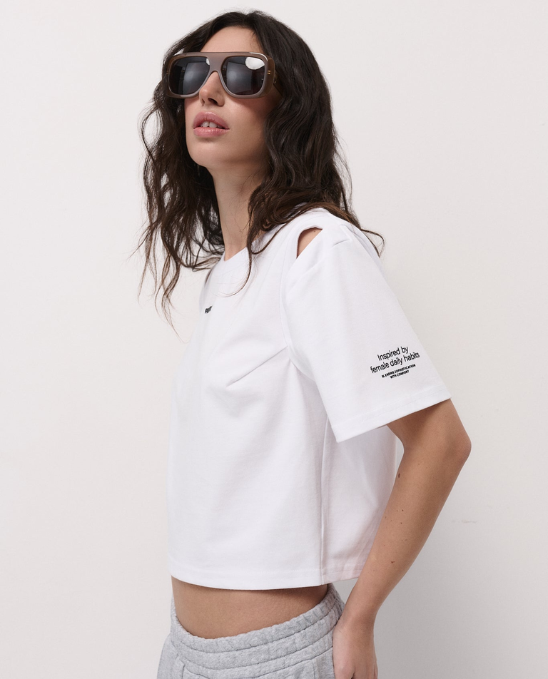 Biały t-shirt Edge - Image #2