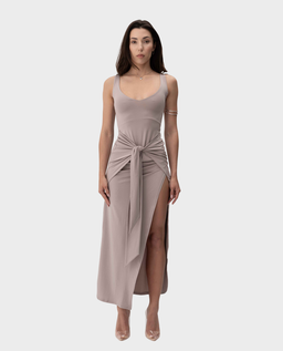 Beżowa sukienka Embrace - Image #0