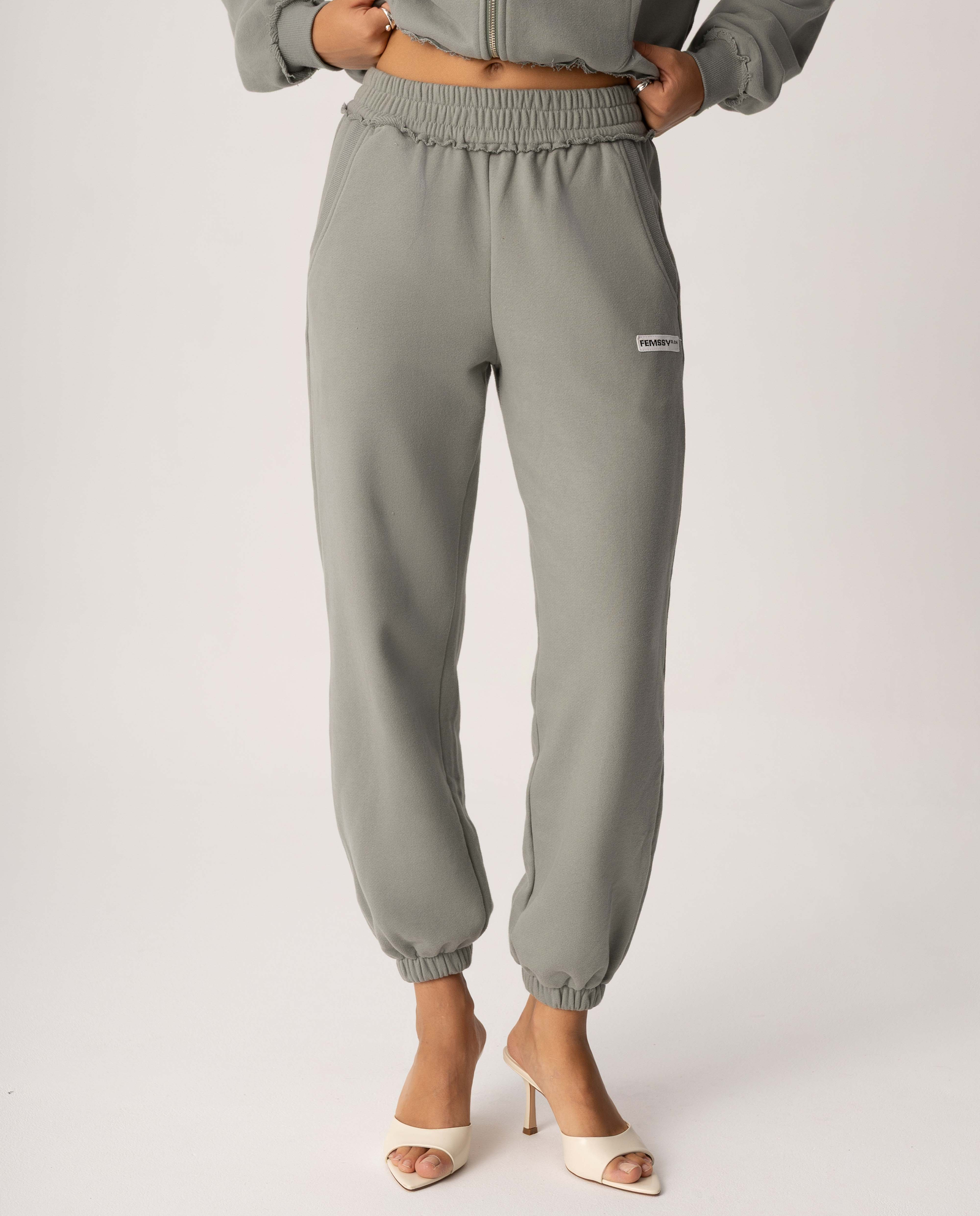 Szare spodnie dresowe Laze - Image #0