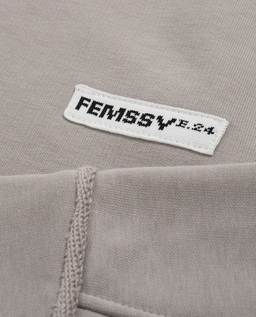 Beżowa bluza połączona z koszulą - Image #5