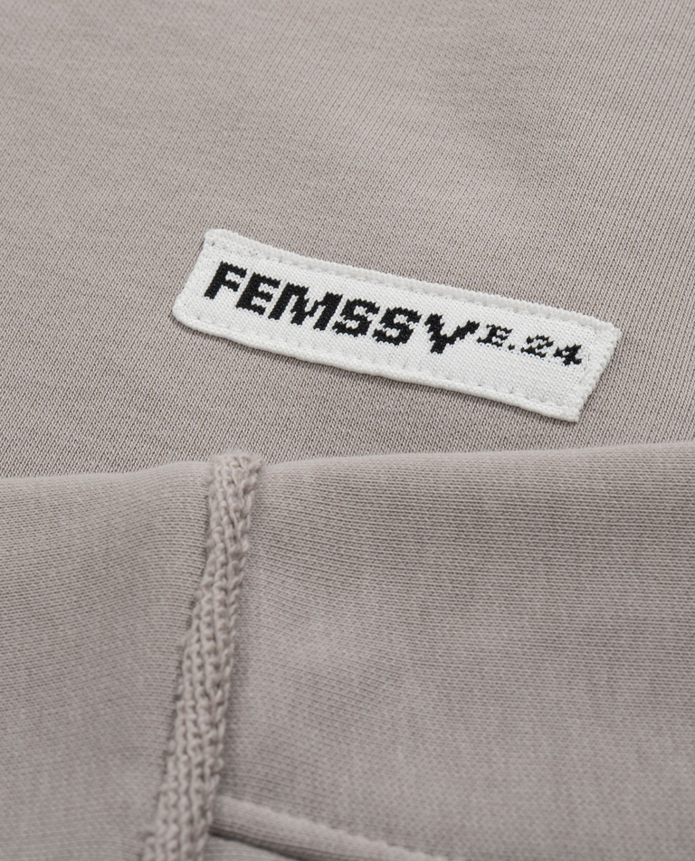 Beżowa bluza połączona z koszulą - Image #5