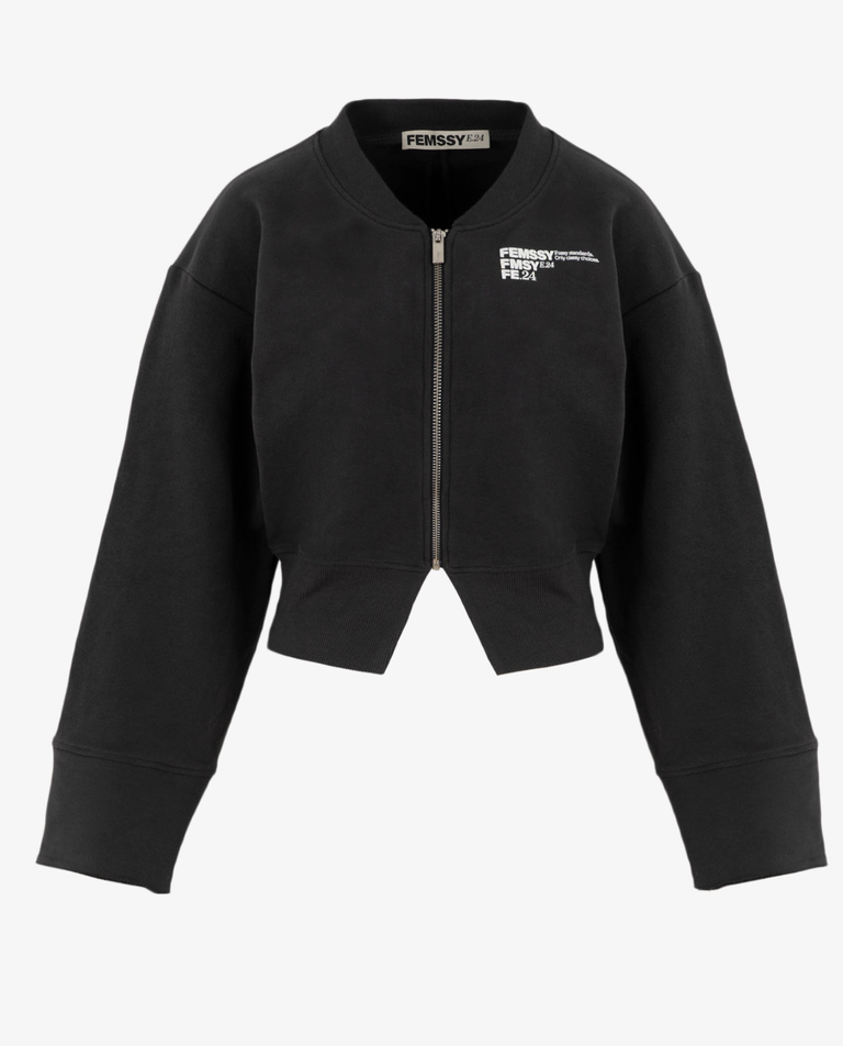 Czarna bluza rozpinana Sculp - Image #3