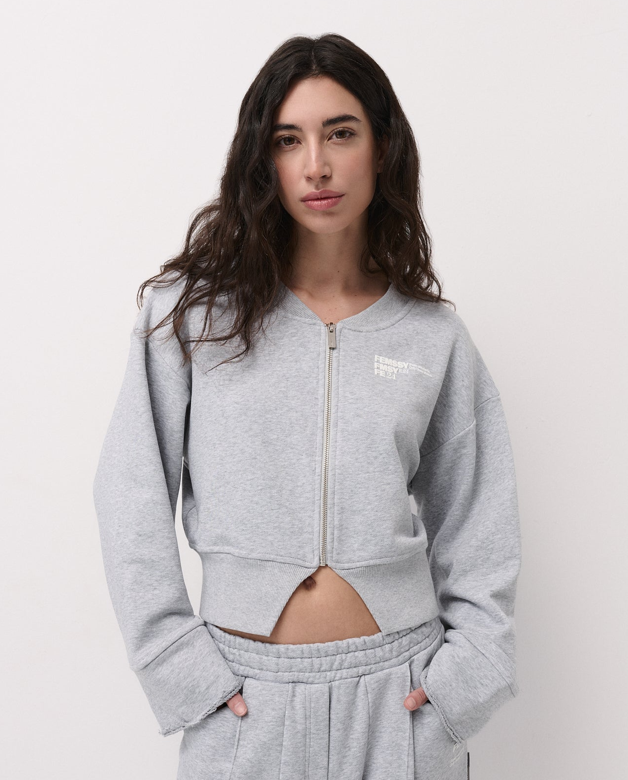 Szara bluza rozpinana Sculp - Image #0